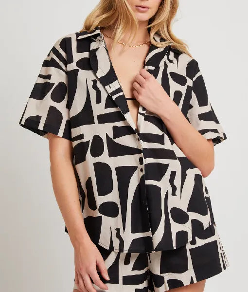 Home and Away 2025 Maddison Brown Contrast Shirt