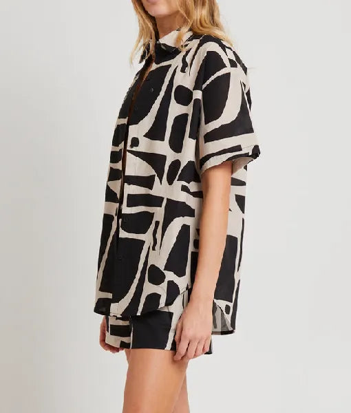 Home and Away 2025 Maddison Brown Contrast Shirt