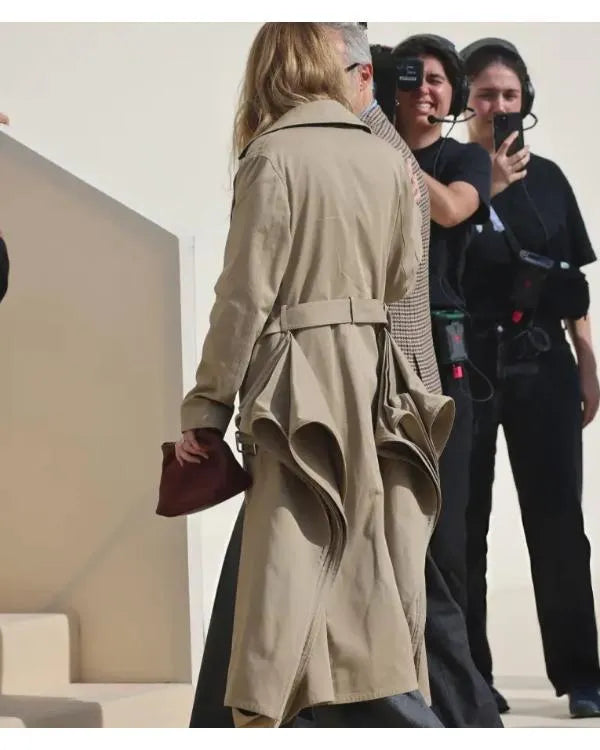 Jennifer Lawrence Paris Fashion Week 2025 Long Coat