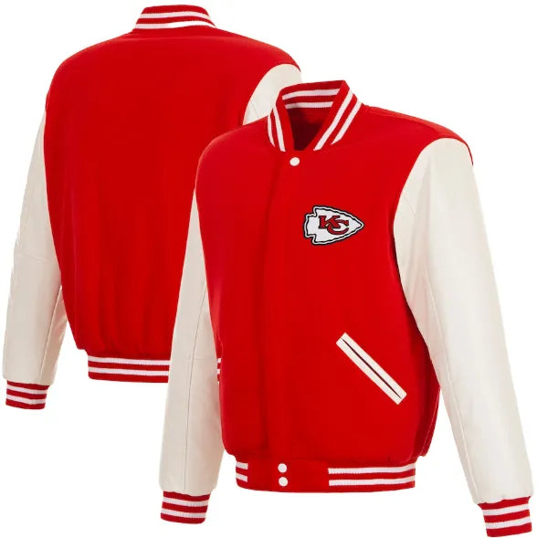 Kansas City Chiefs Red Full Zip Jacket Stylish NFL Fan Apparel