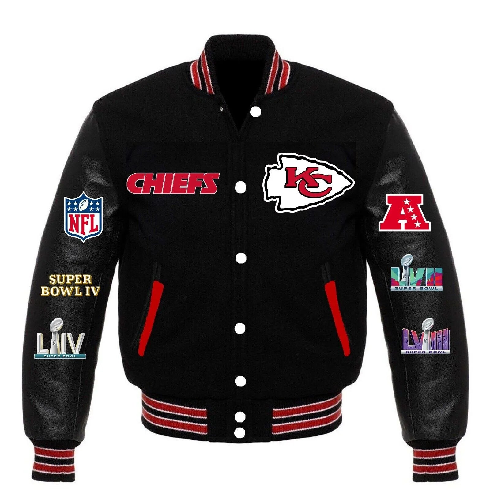 Kansas City Chiefs Super Bowl Championship 2024 Varsity jacket
