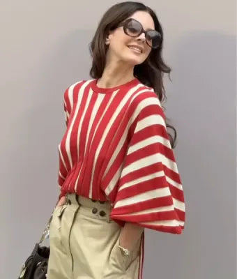 Lana Del Rey Paris Fashion Week 2025 Striped Shirt