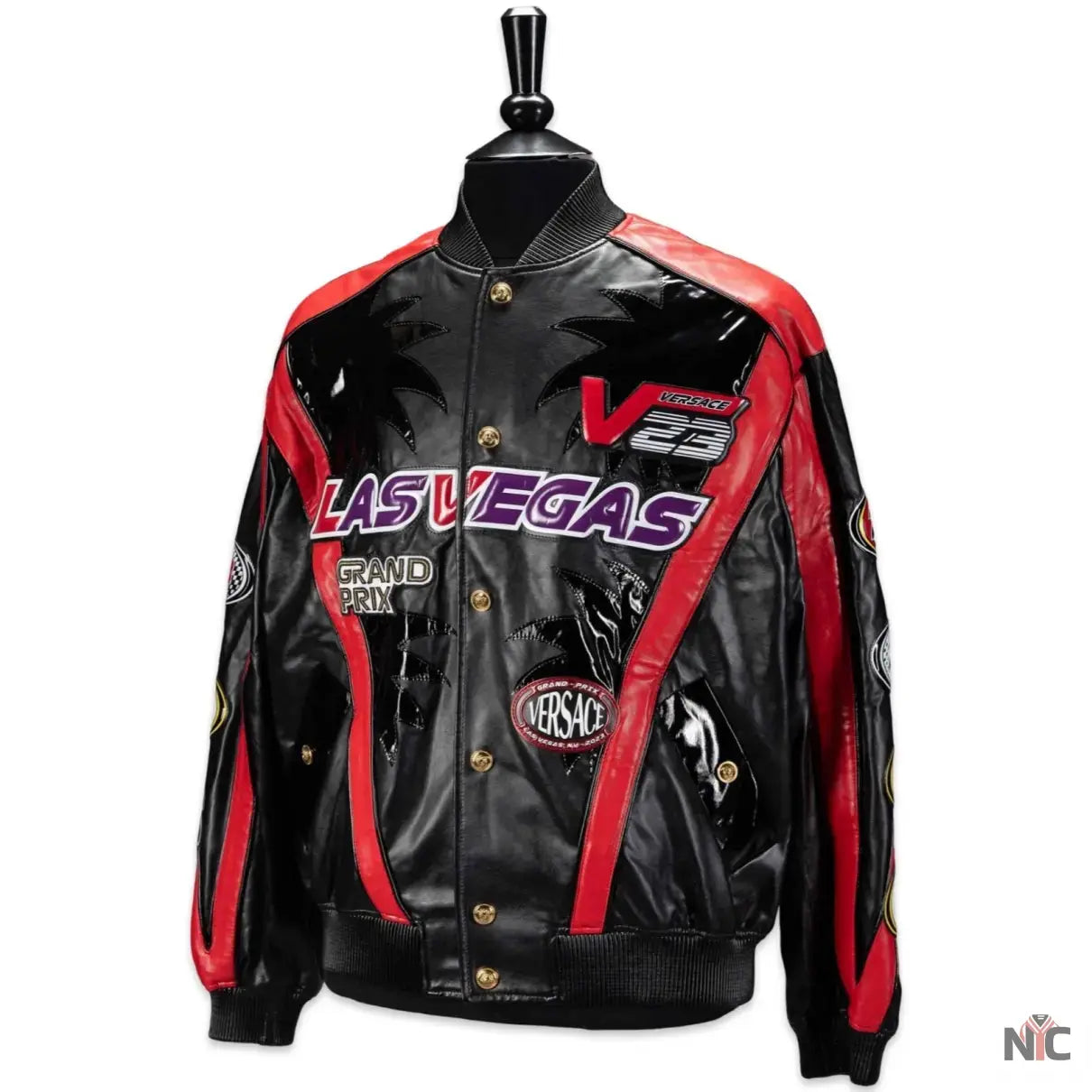 Lewis Hamilton Las Vegas Versace Racing Jacket Clanton Jacket