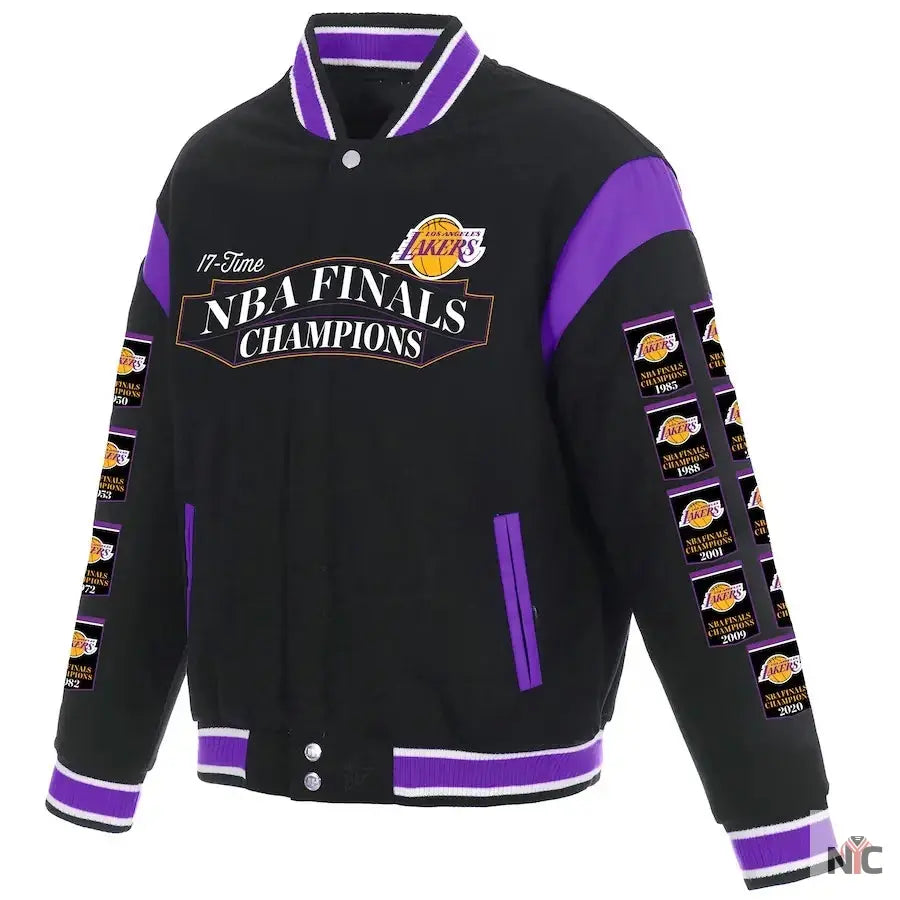 Los Angeles Lakers Champions Full Snap Jacket Clanton Jacket