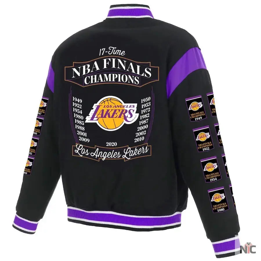 Los Angeles Lakers Champions Full Snap Jacket Clanton Jacket