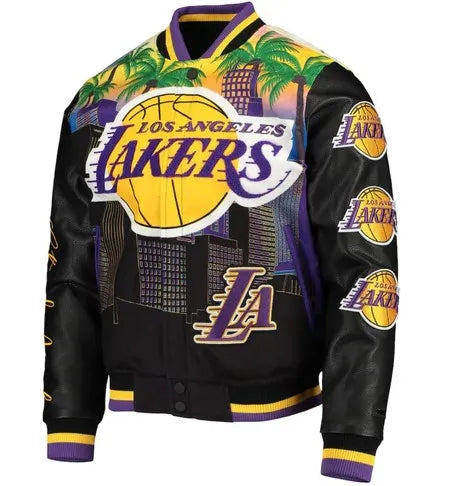 Los Angeles Lakers Black Championship Jacket