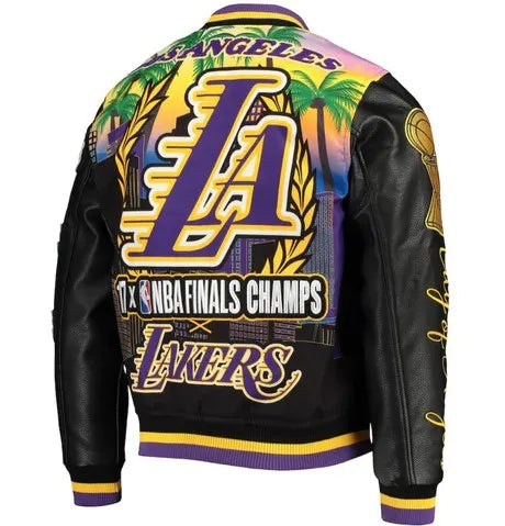 Los Angeles Lakers Black Championship Jacket