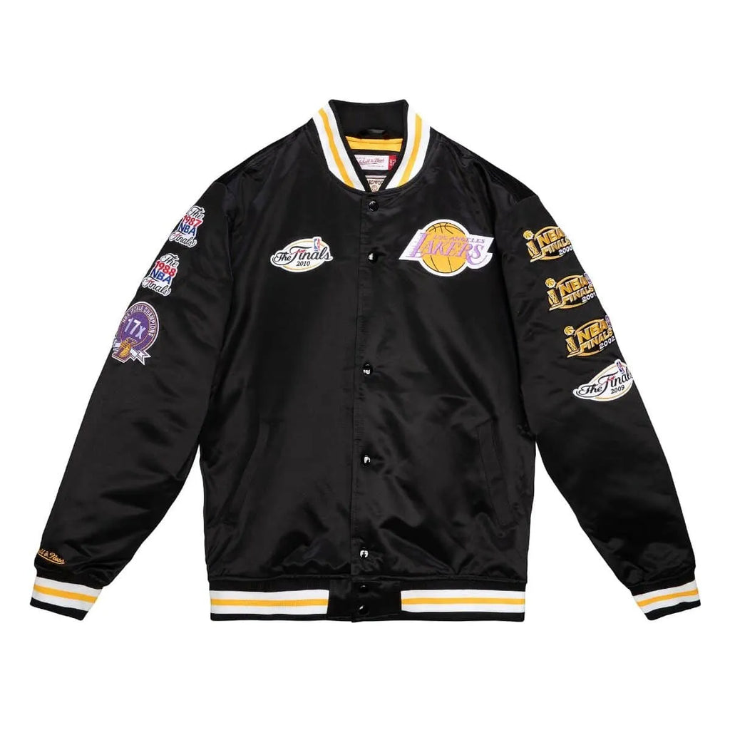 Los Angeles Lakers Black Satin Jacket
