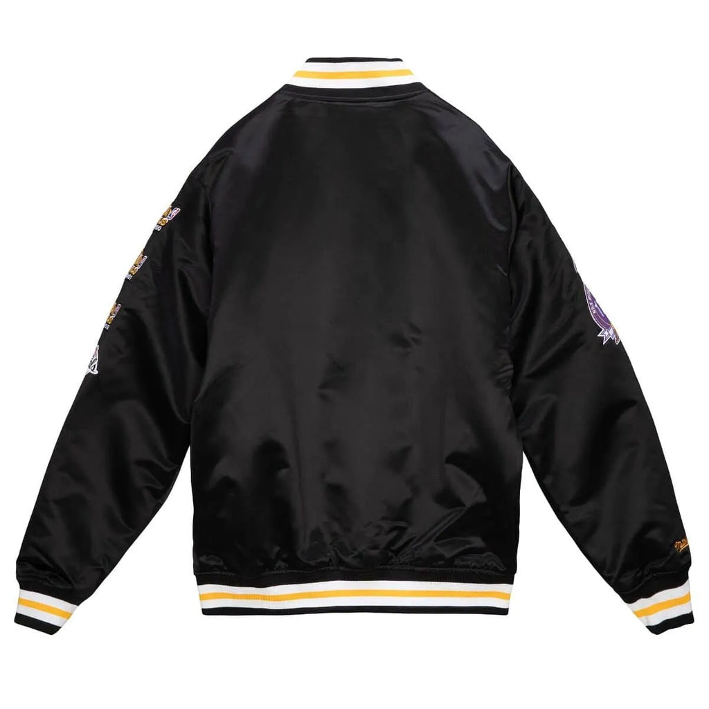 Los Angeles Lakers Black Satin Jacket