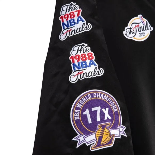 Los Angeles Lakers Black Satin Jacket