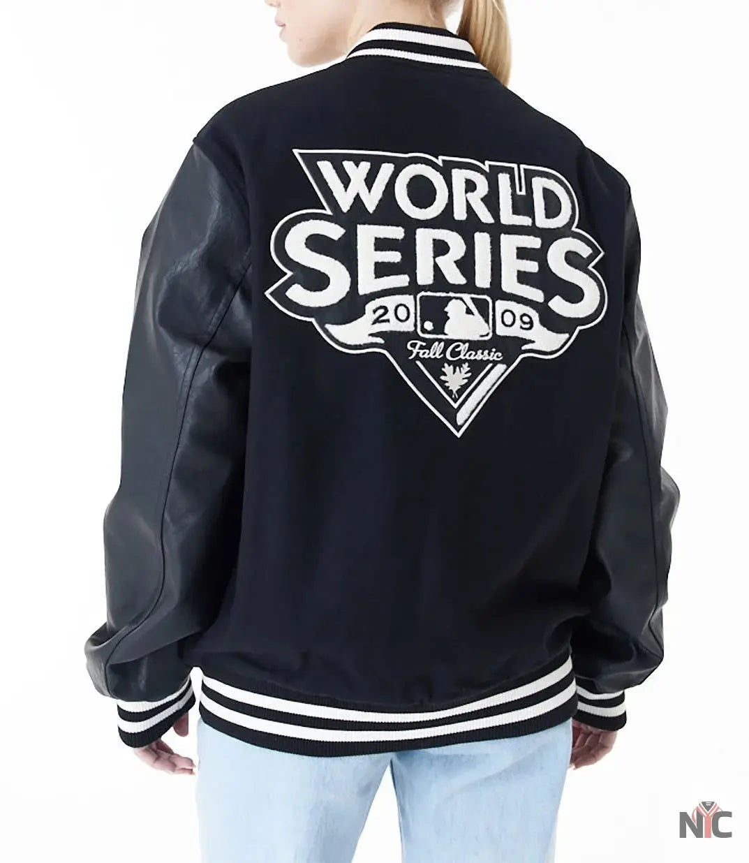 MLB New York Yankees World Series Black Varsity Jacket Clanton Jacket