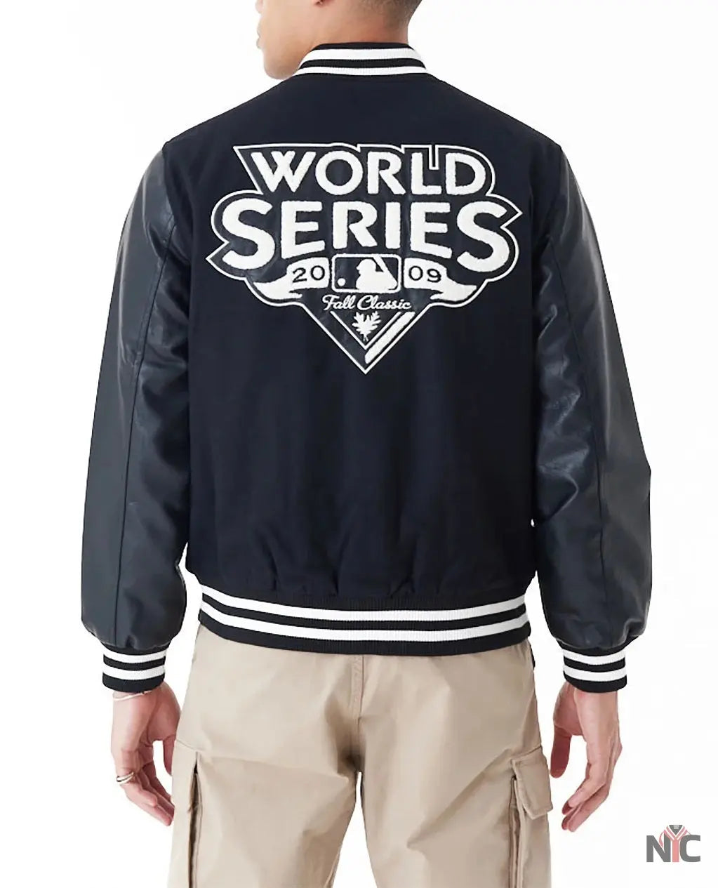 MLB New York Yankees World Series Black Varsity Jacket Clanton Jacket