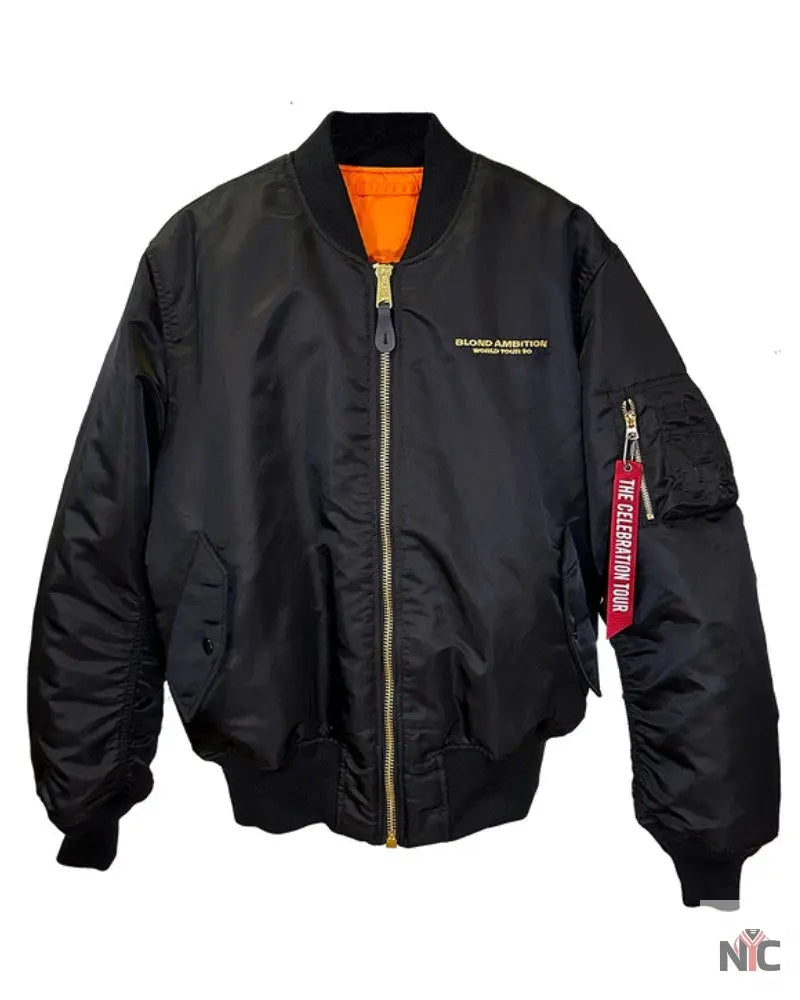 Madonna Blond Ambition Tour Bomber Jacket Clanton Jacket