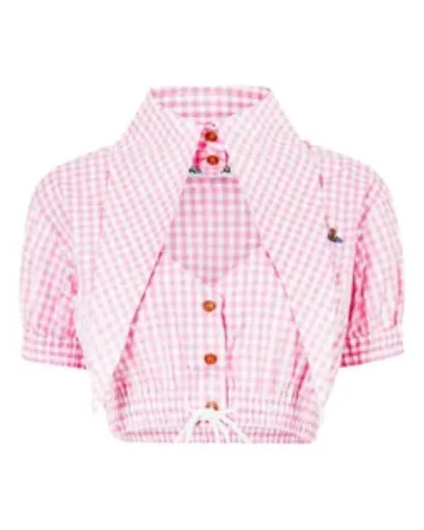 Maintenance Required 2025 Madison Bailey Pink Cut Out Blouse