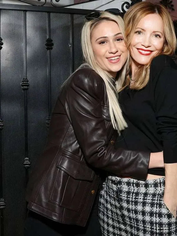 Maria Bakalova Brown Leather Jacket