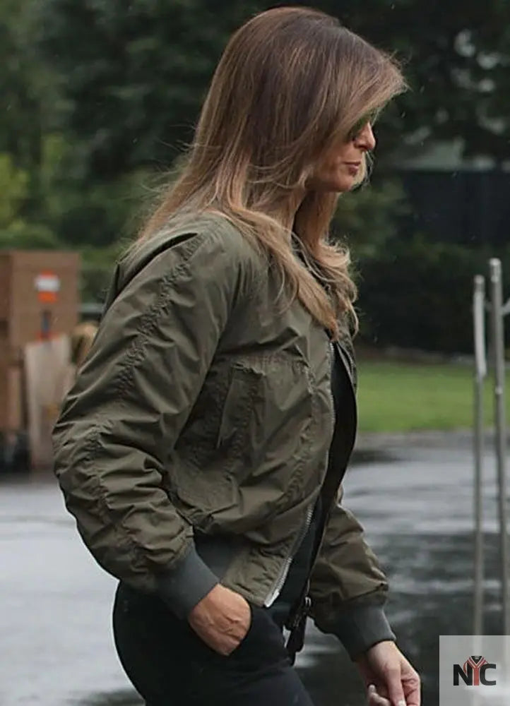 Melania Trump Bomber Jackets Clanton Jacket
