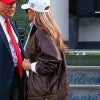 Melania Trump Brown Leather Jacket