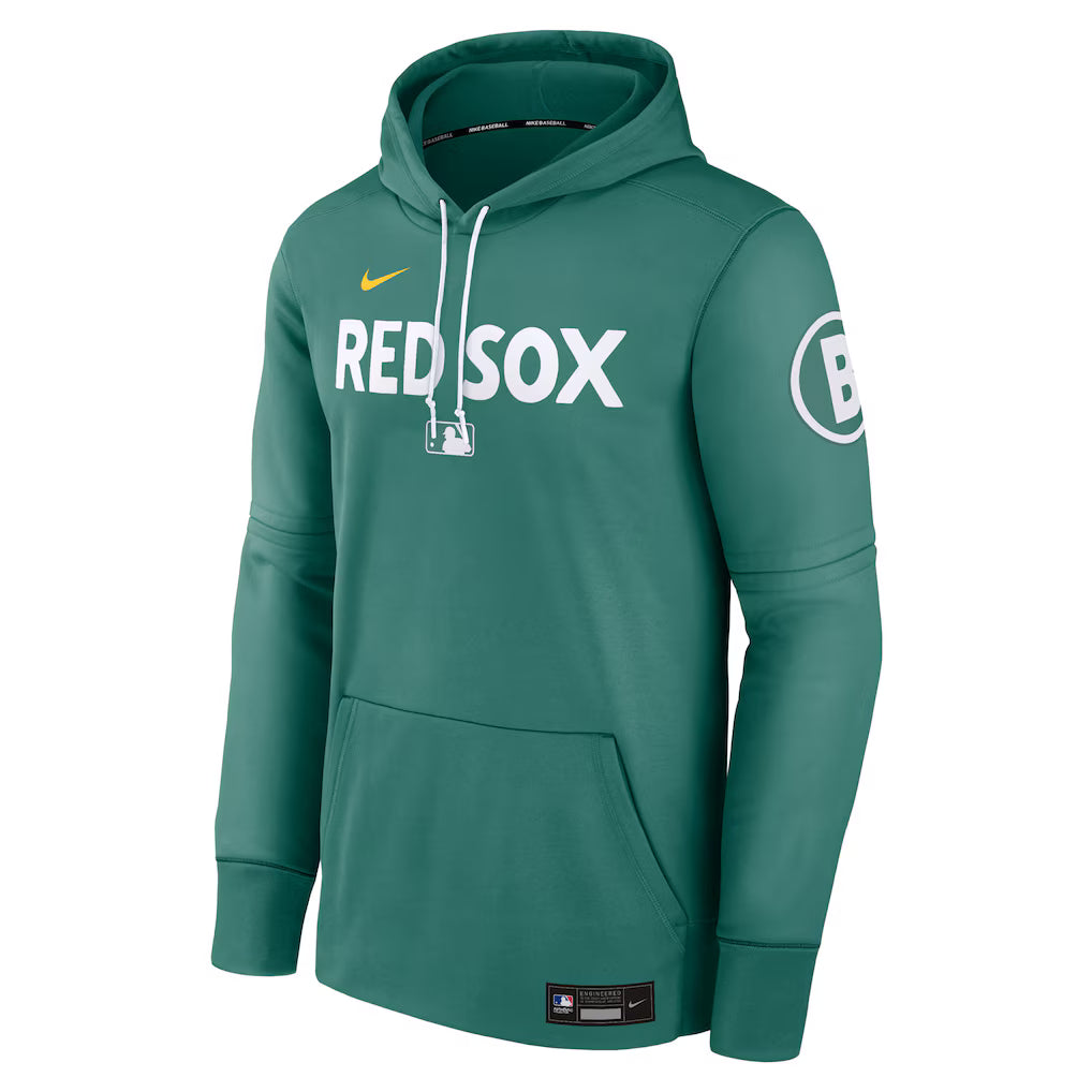 Men’s Boston Red Sox Nike Green 2025 Pullover Hoodie Clanton Jacket