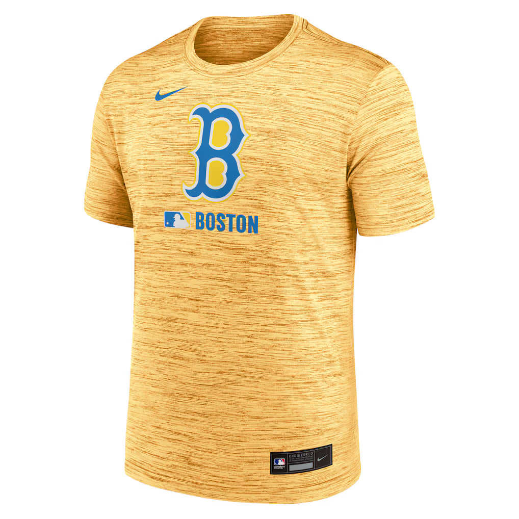 Men’s Boston Red Sox Nike Green 2025 Velocity T-Shirt Clanton Jacket