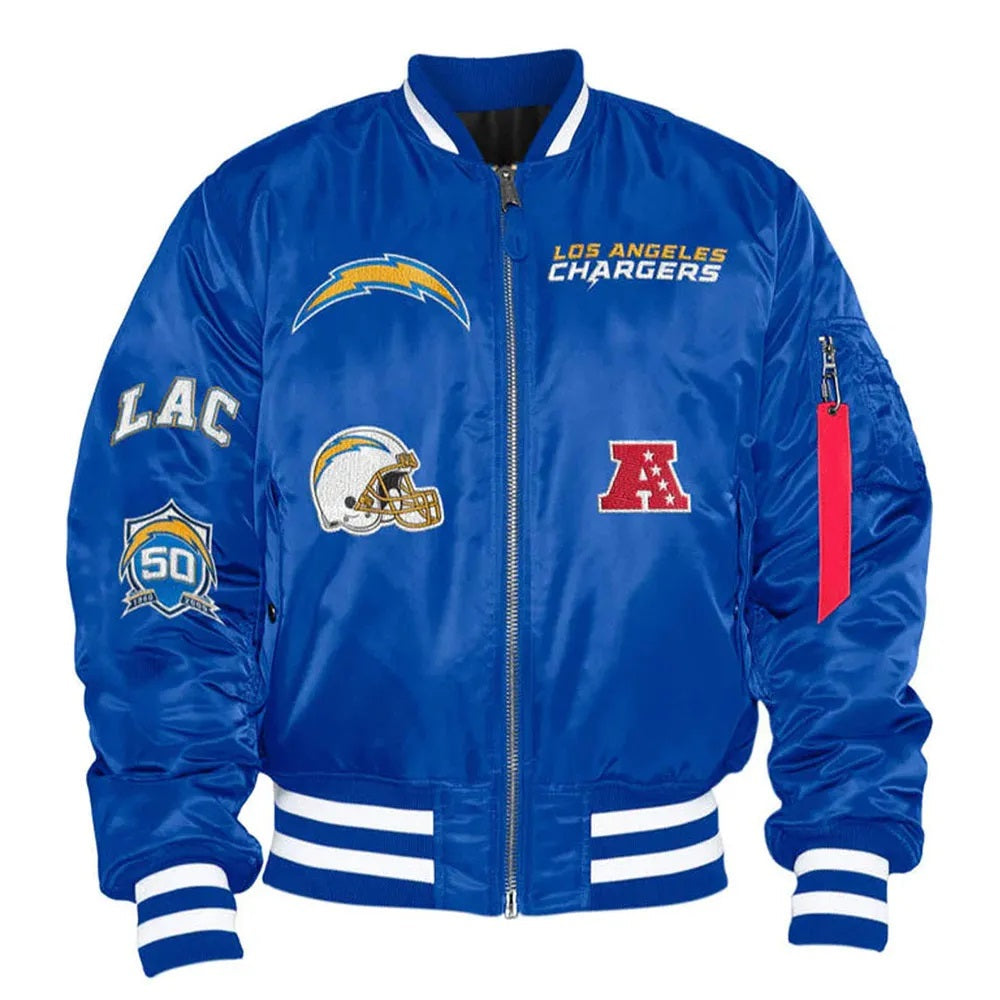 LA Chargers Ma-1 Bomber Jacket USA Jackets