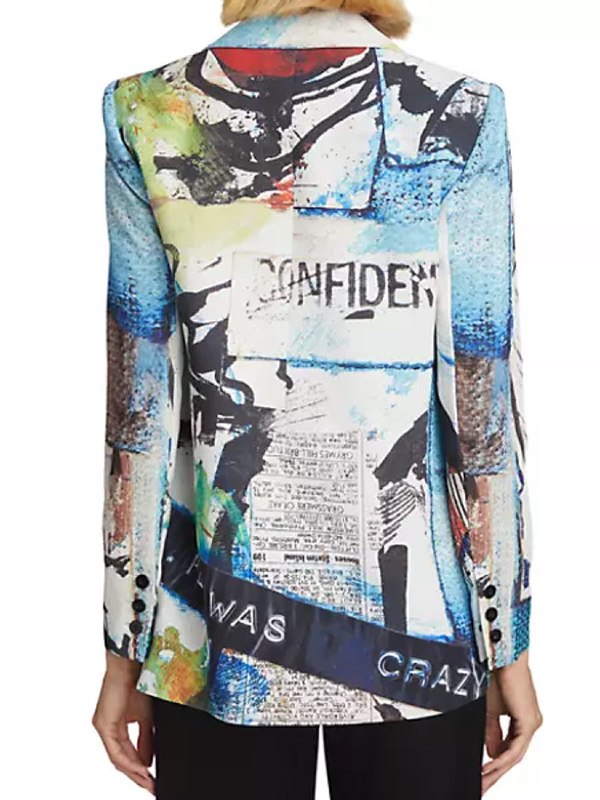 Beat Shazam S07 Corinne Foxx Graffiti Print Blazer USA Jackets