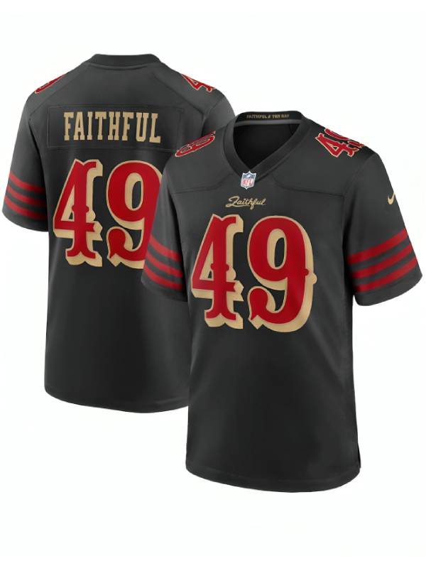 49ers The Faithful Rivalries Black Jersey USA Jackets