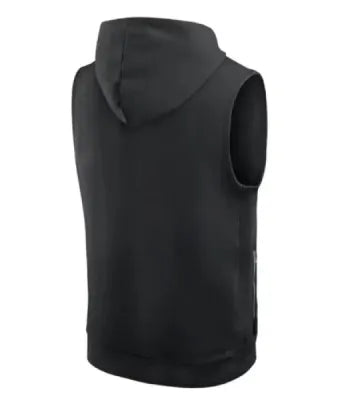 Mike Tomlin Pittsburgh Steelers Black Sideline Sleeveless Hoodie