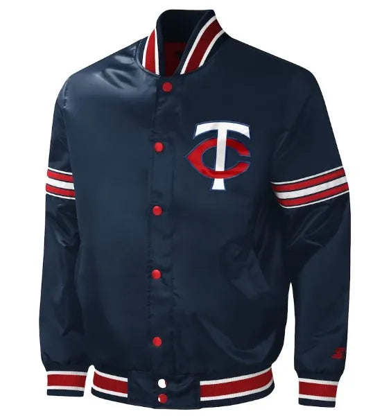 Minnesota Twins Full Snap Varsity Jacket