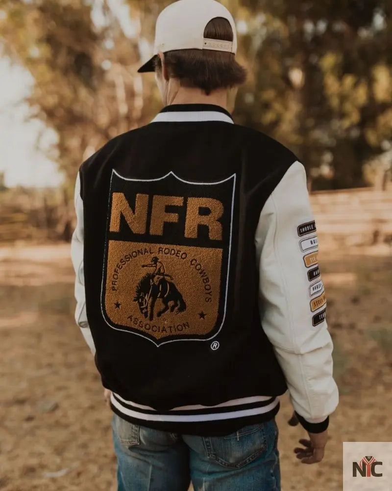 NFR Rodeo Quincy Varsity Jacket Clanton Jacket