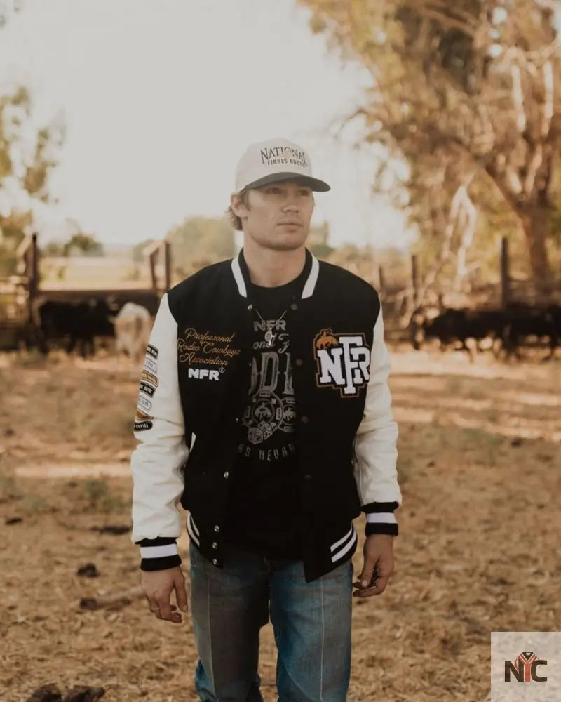 NFR Rodeo Quincy Varsity Jacket Clanton Jacket