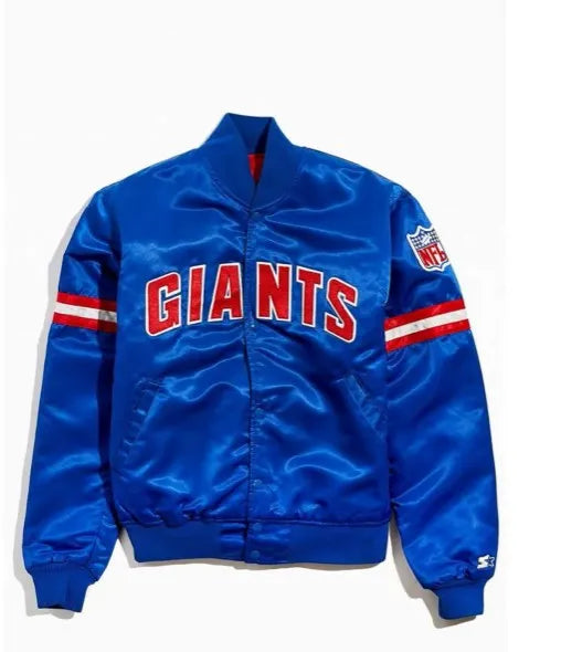 New York Giants Blue Bomber Jacket