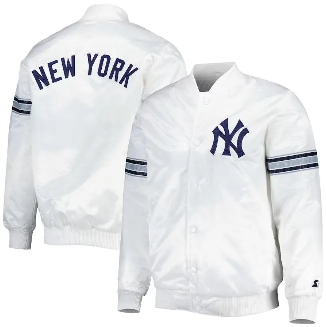New York Yankees White Varsity Jacket