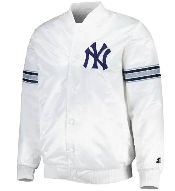 New York Yankees White Varsity Jacket