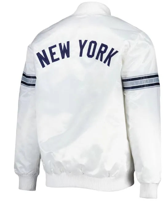 New York Yankees White Varsity Jacket