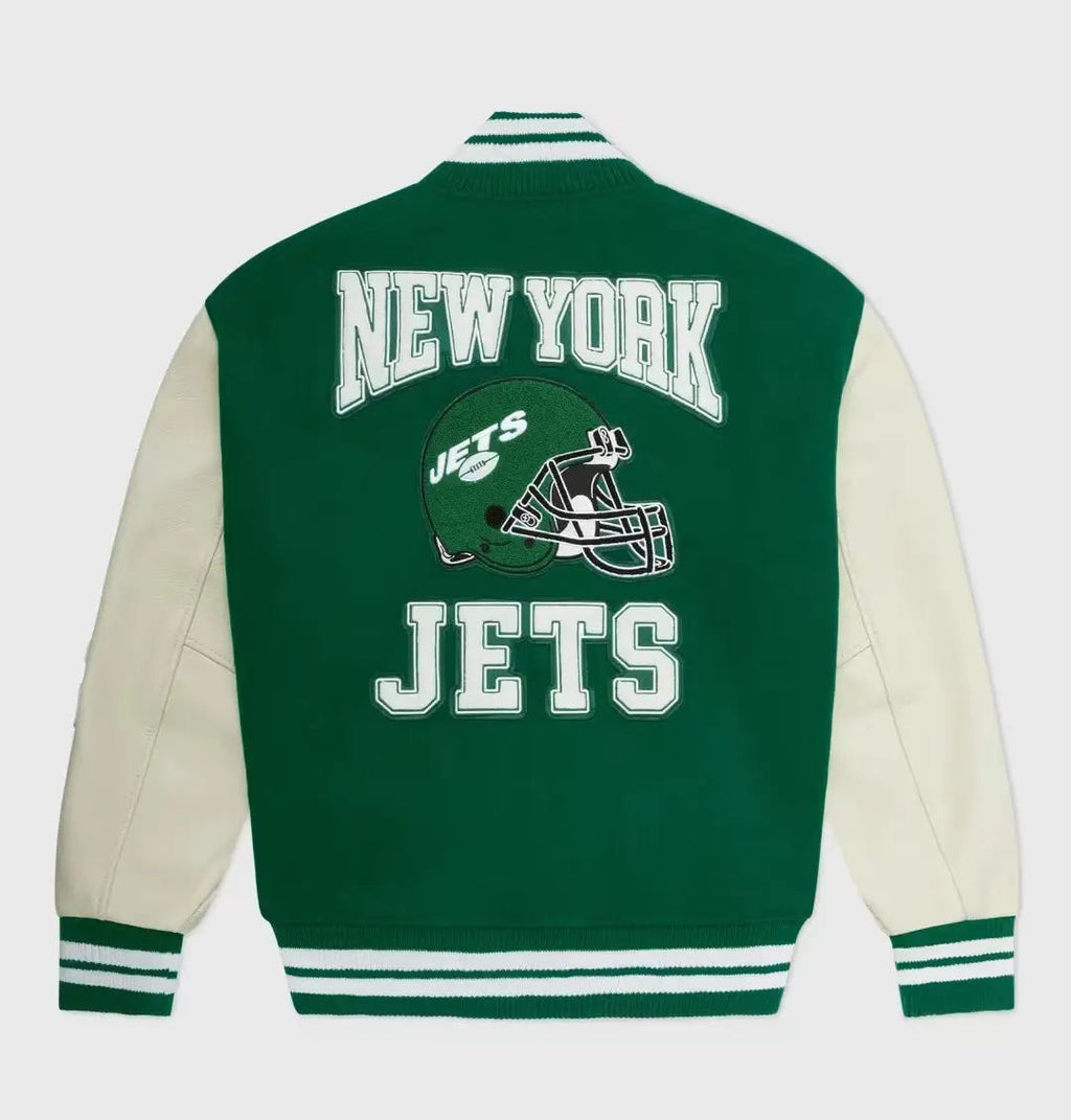 OVO x NFL New York Jets Varsity Jacket Clanton Jacket