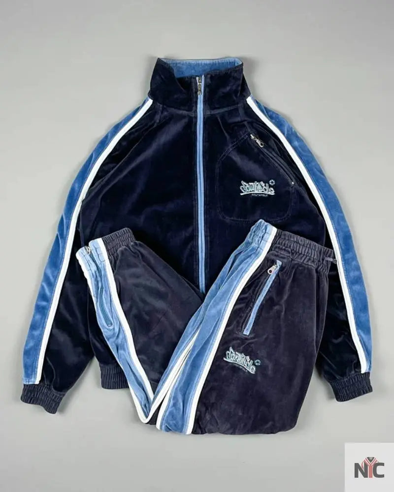 Oldskool Gear Southpole Velour Tracksuit Clanton Jacket