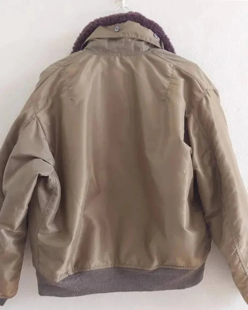 Avirex Type B-15 Fur Bomber Flight Jacket Clanton Jacket