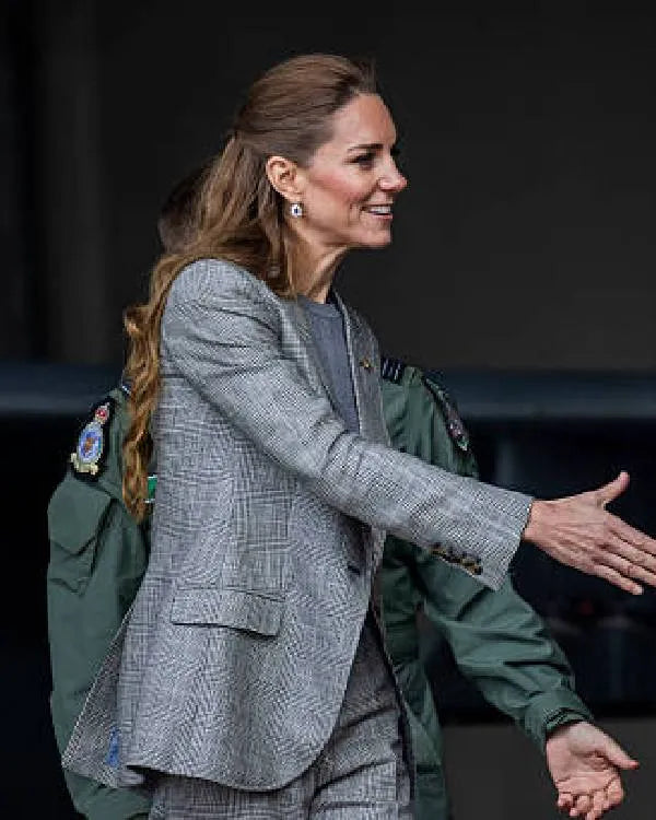 RAF Coningsby Kate Middleton Grey Blazer