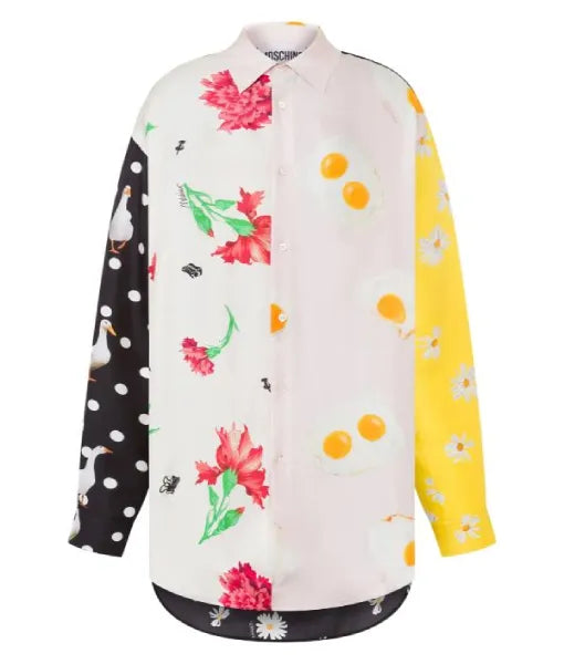 Real Housewives of Salt Lake City Bronwyn Newport Mix-Print Shirt