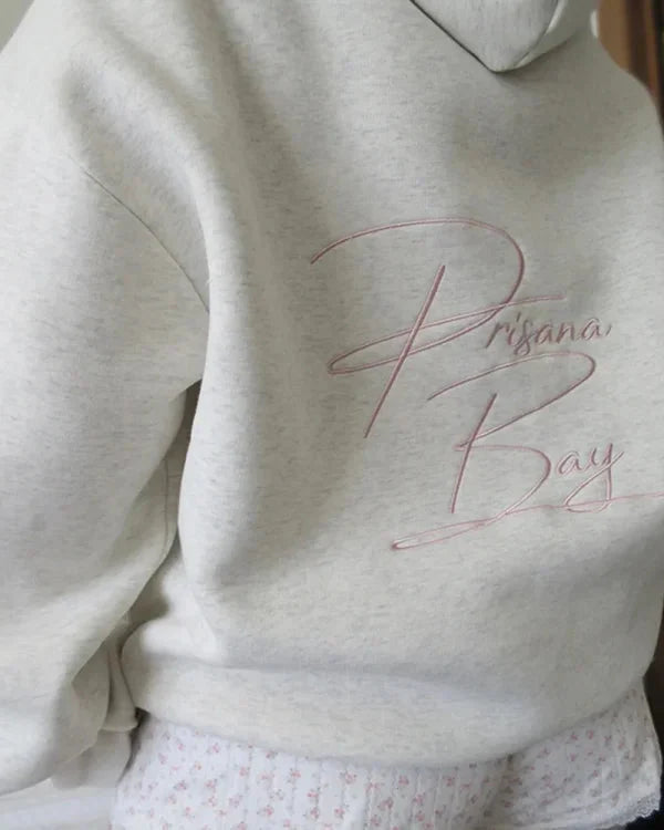 PrisanaBay Grey Bow Hoodie Clanton Jacket