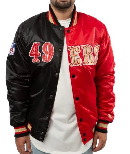 Red and Black San Francisco 49ers Jacket