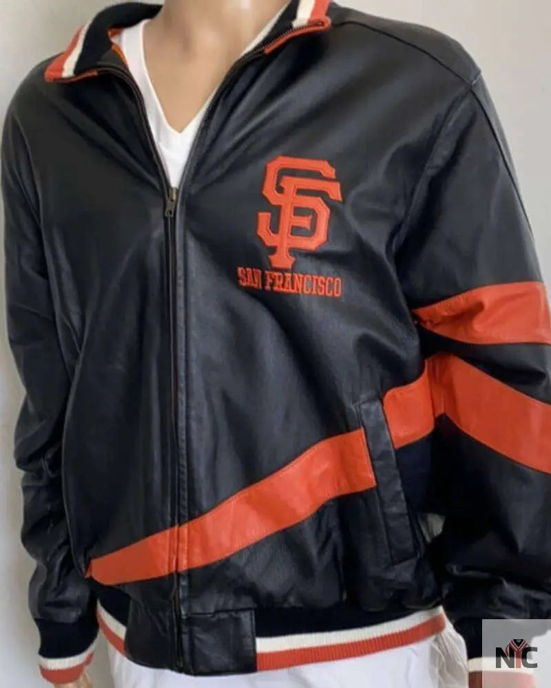 San Francisco Giants Baseball Club Leather Jacket Clanton Jacket