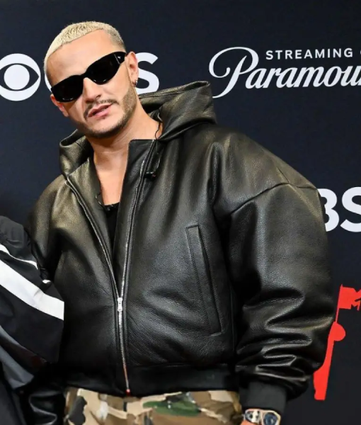 DJ Snake 2025 MTV Video Music Awards Black Leather Jacket USA Jackets