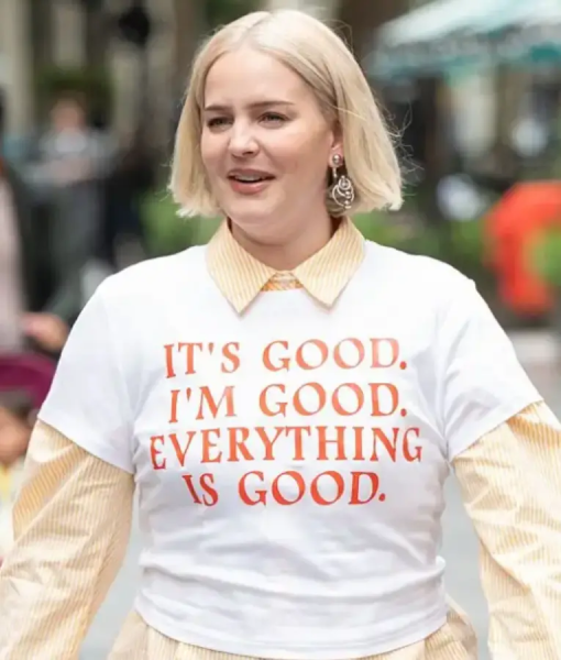 Anne-Marie Global Studios White T-shirt USA Jackets