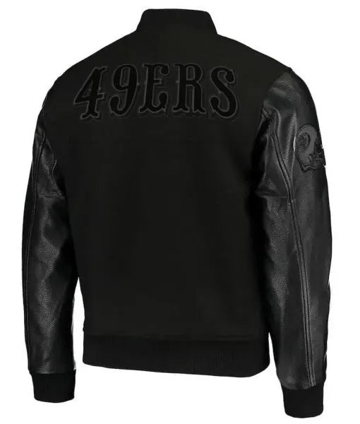 San Francisco 49ers Black Varsity Jacket