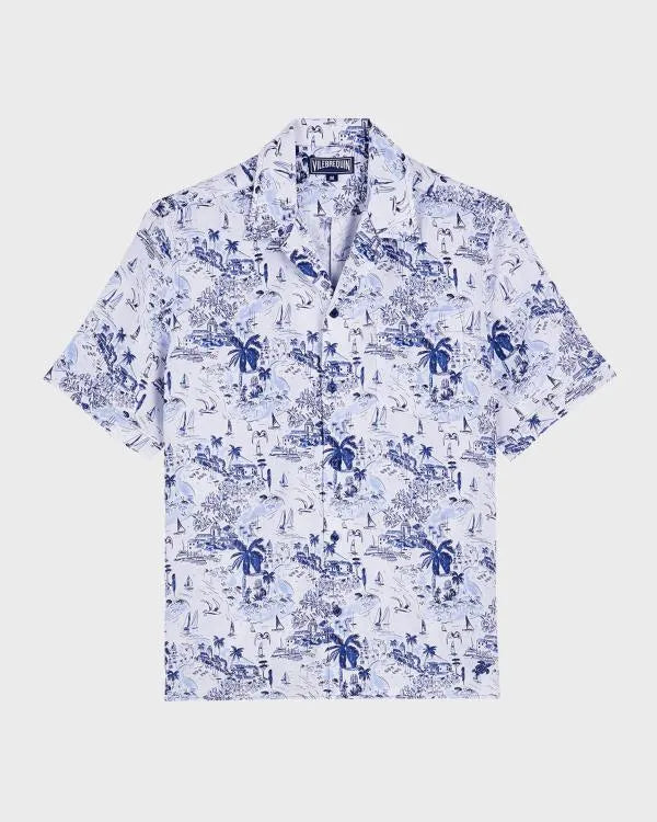 Saturday Night Live Jon Hamm Blue Graphics Shorts Set