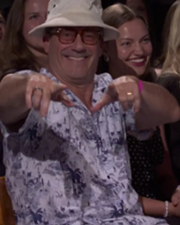 Saturday Night Live Jon Hamm Blue Graphics Shorts Set