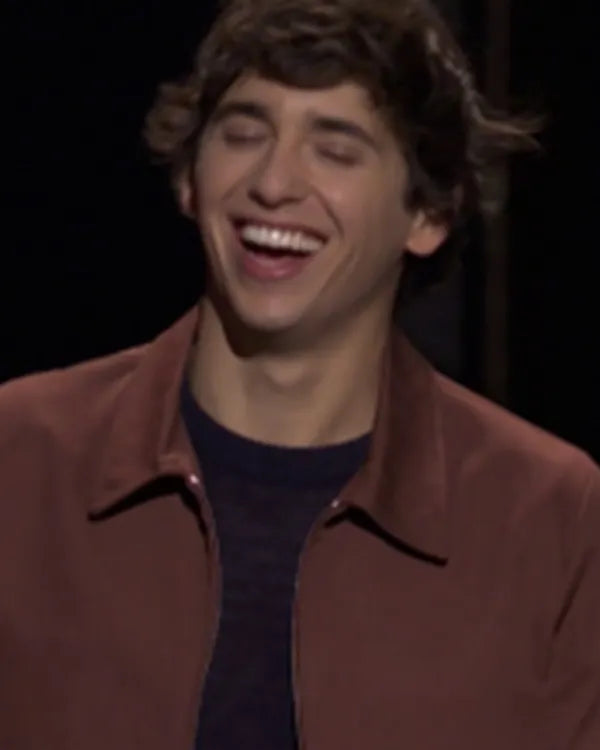 Saturday Night Live Marcello Hernandez Brown Zip-Up Jacket