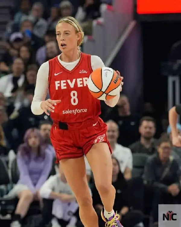 Sophie Cunningham Indiana Fever Red Jersey Clanton Jacket