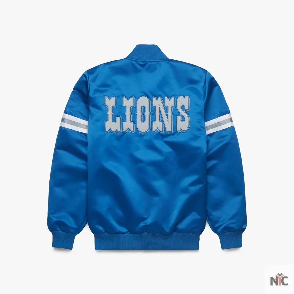 Starter Detroit Lions Heavyweight Satin Jacket Clanton Jacket